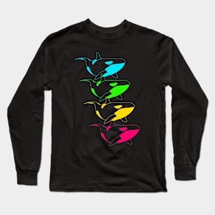 Orca rainbow Long Sleeve T-Shirt